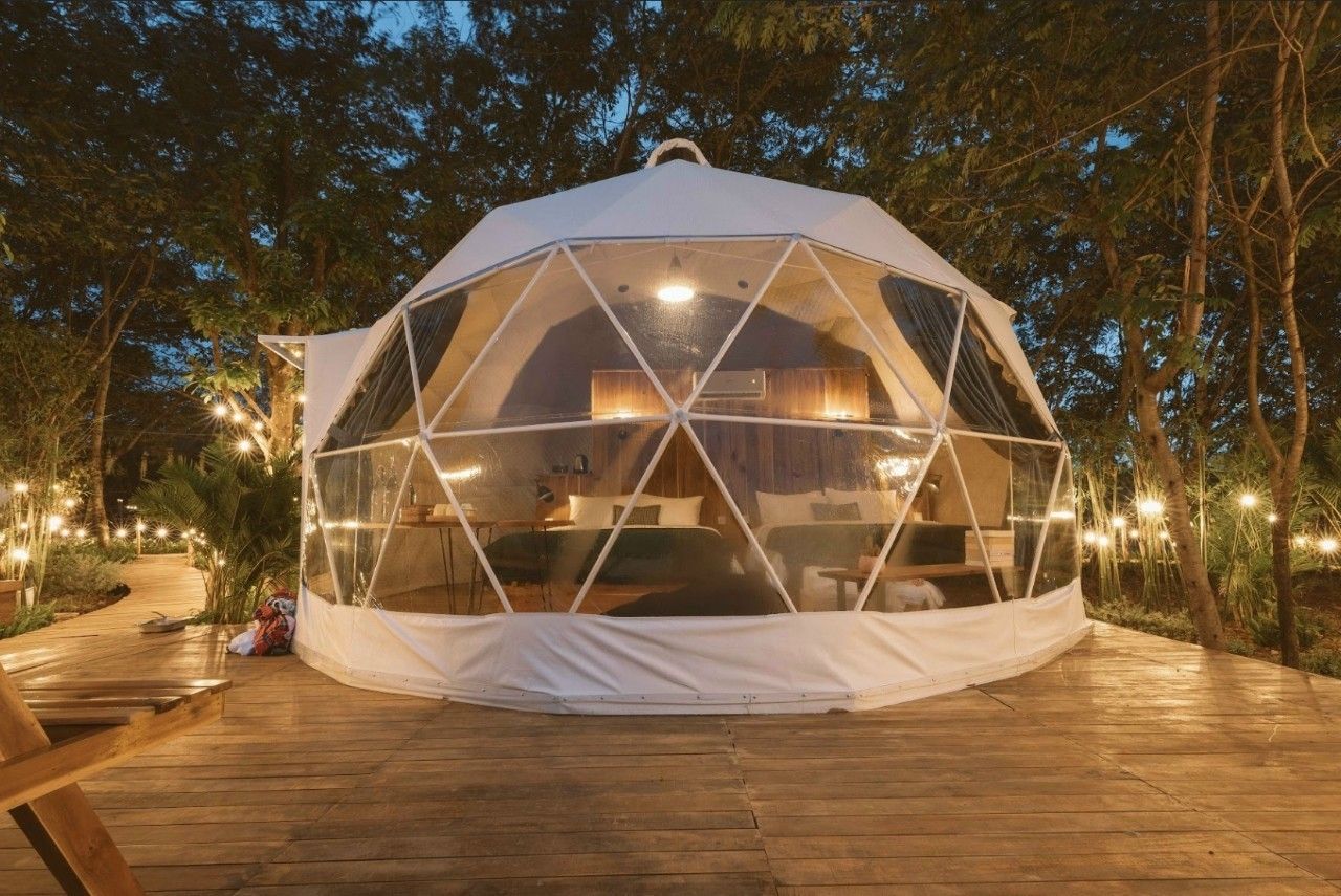 thi công hệ thống chiếu sáng glamping